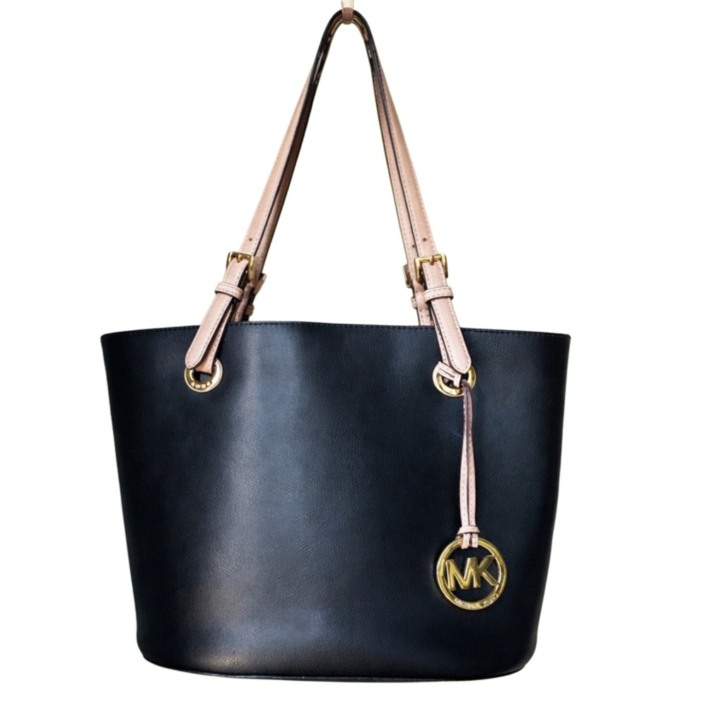 Michael Kors Black Leather Travel Tote